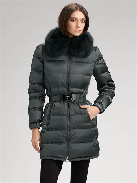 prada jacket womens pants|Prada winter coats for women.